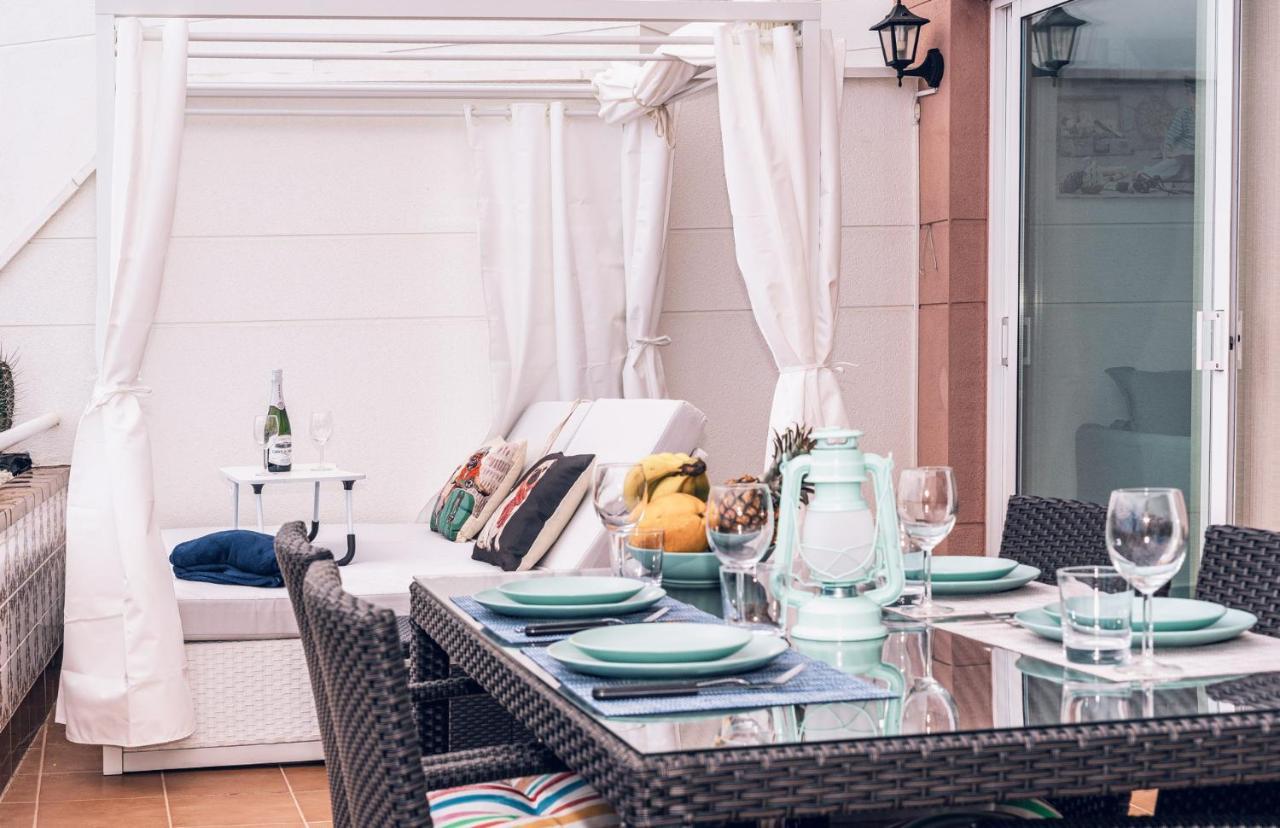 Luxury Penthouse 105M2,Bali Bed,Heated Pool,Sunset Appartement Costa Adeje  Buitenkant foto