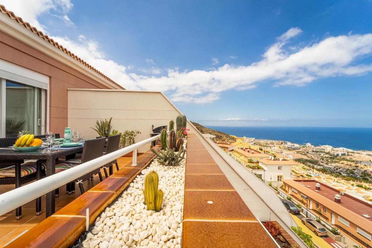 Luxury Penthouse 105M2,Bali Bed,Heated Pool,Sunset Appartement Costa Adeje  Buitenkant foto